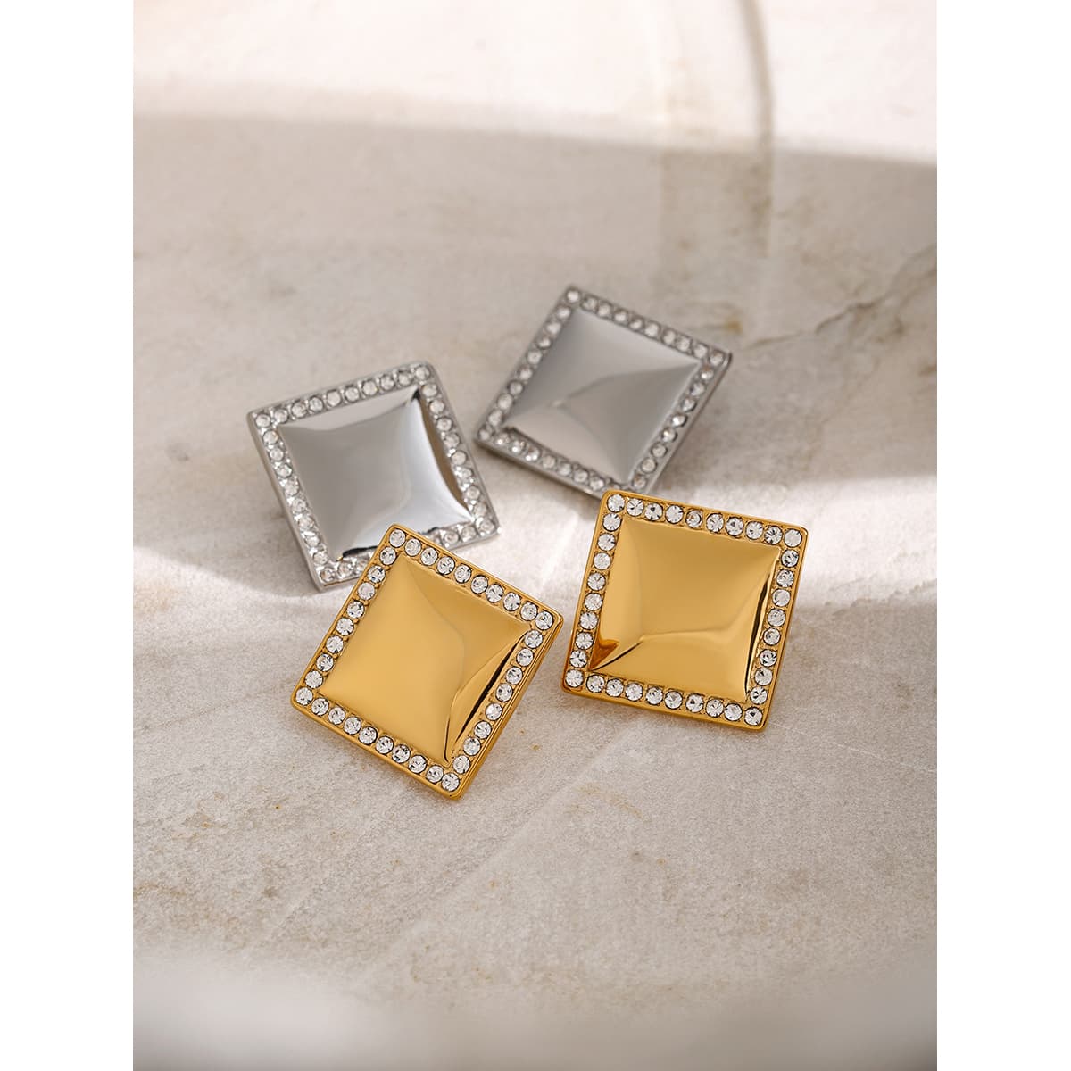 Square Statement Earrings