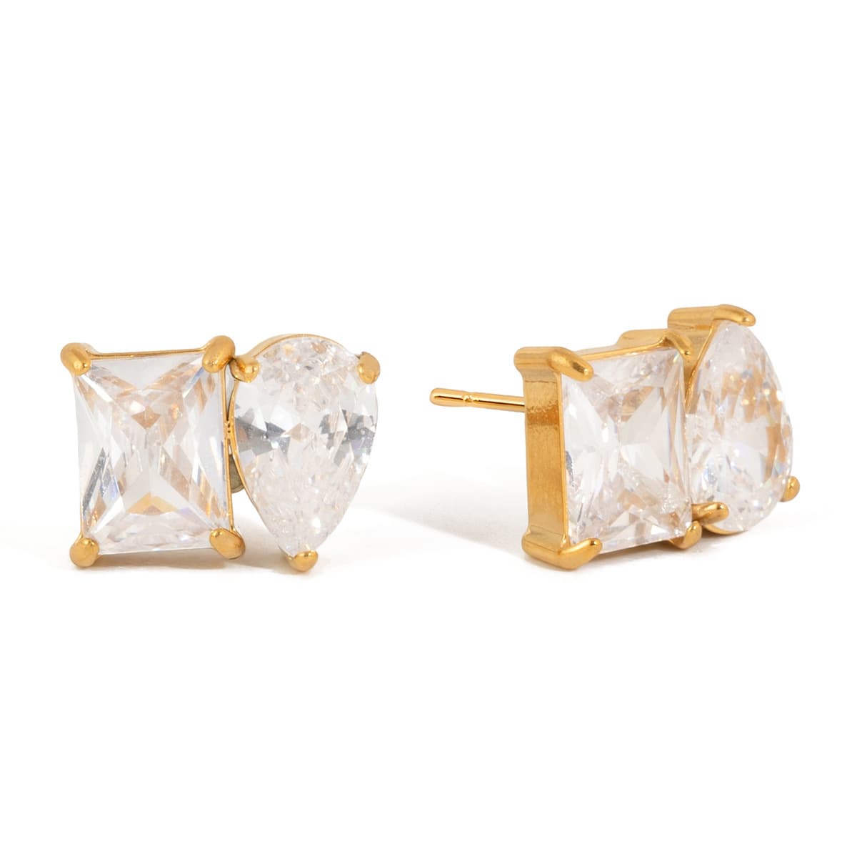 Teardrop Stud Earrings