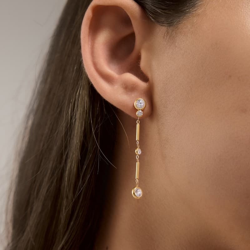 Zircon Beads Earrings