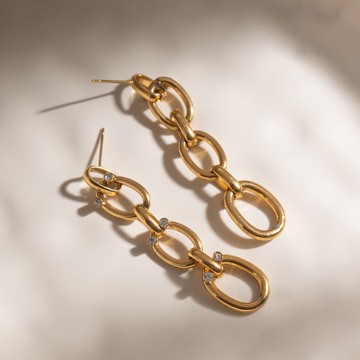 Link Zircon Earrings