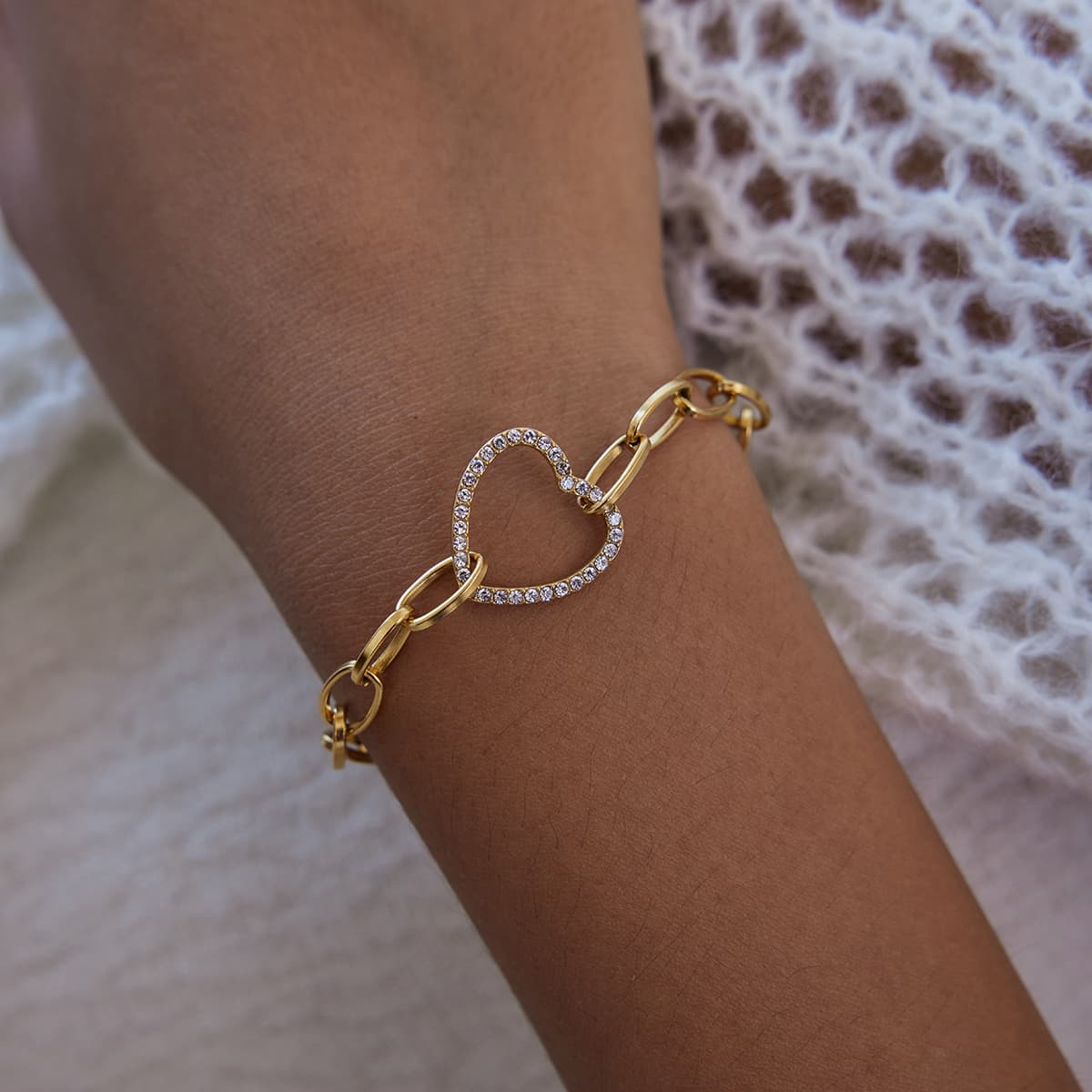 Heart Chain Bracelet