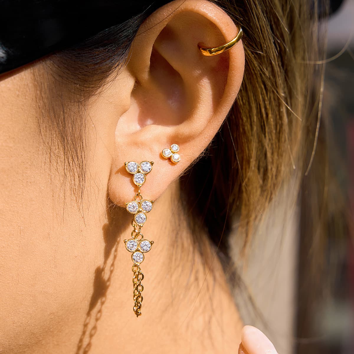 Flower Chain Earrings