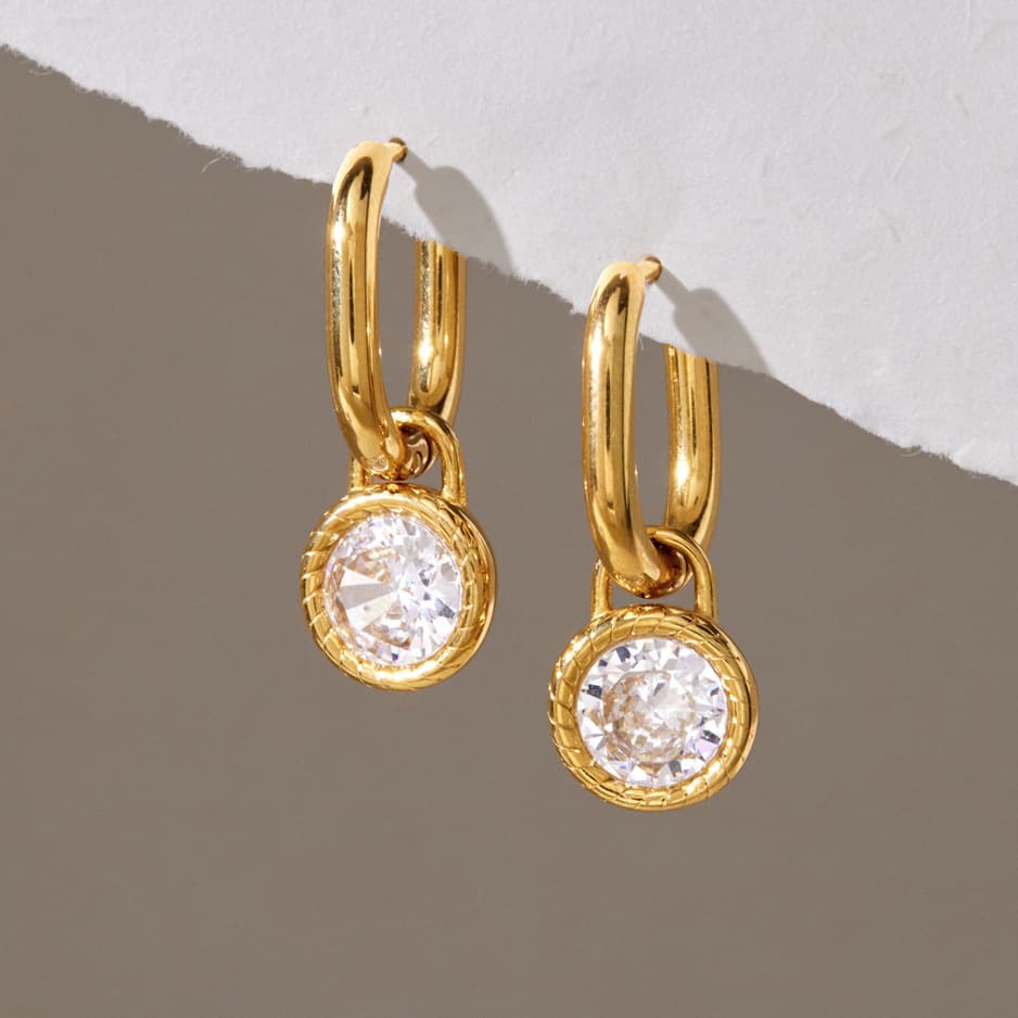 Zircon Threaded Earrings