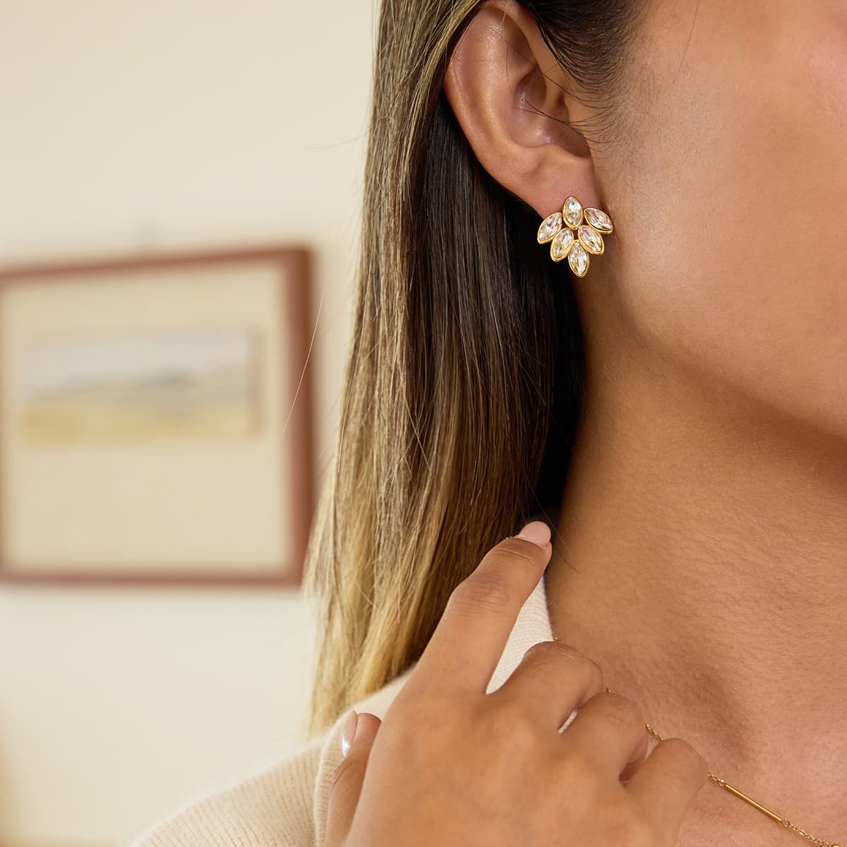 Marquise Leaf Earrings
