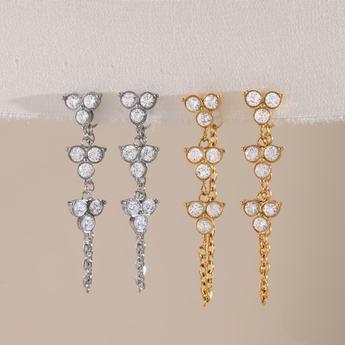Flower Chain Earrings