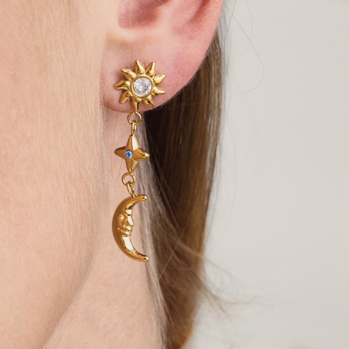 Celestial Moon Earrings