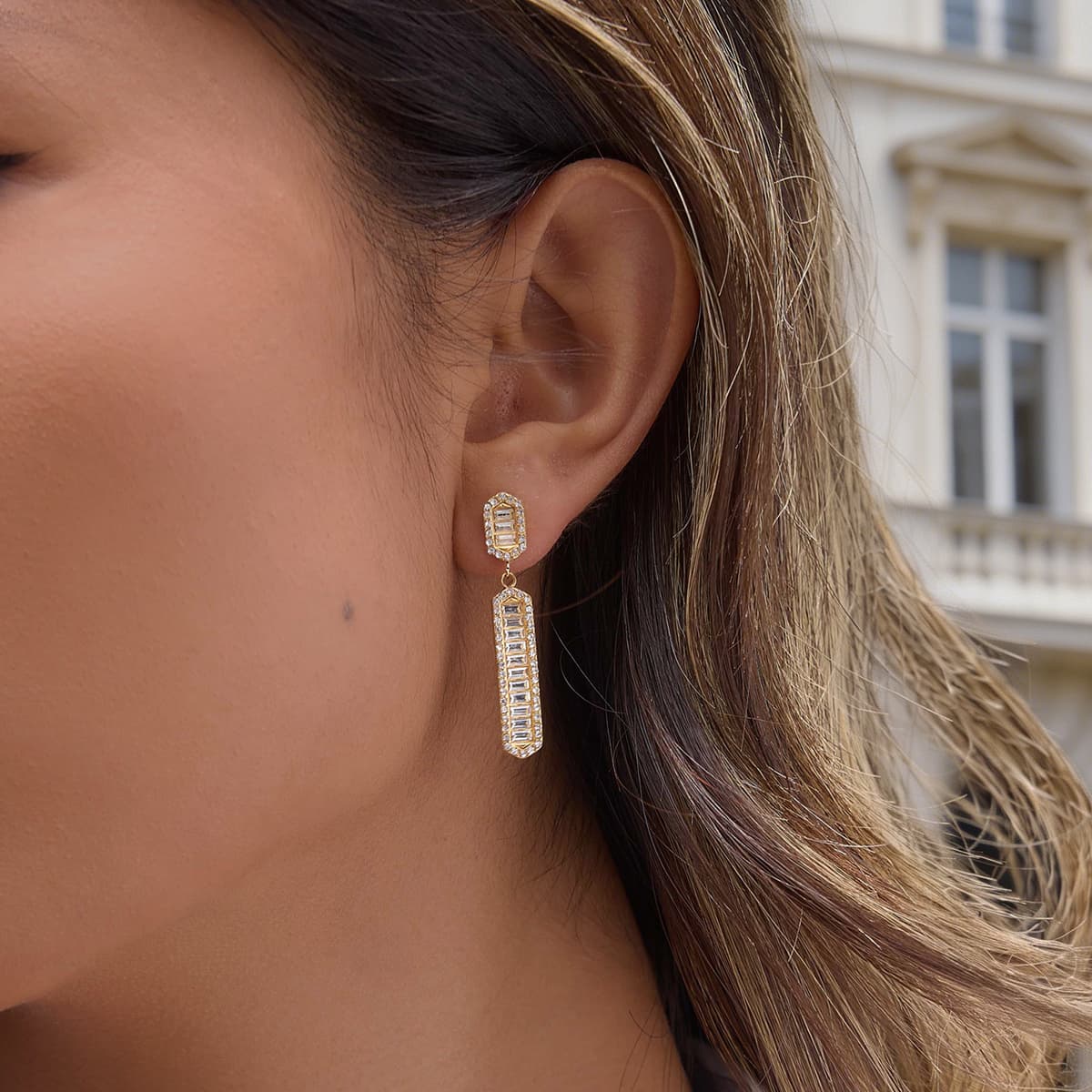 Hexagon Earrings