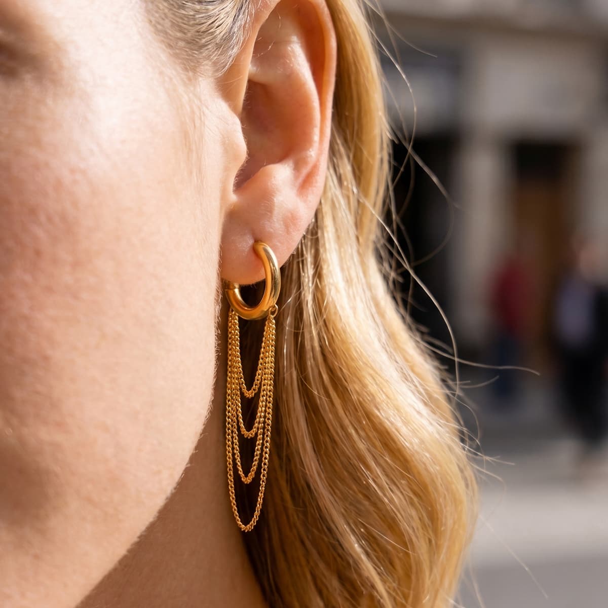 Multi Chain Earrings