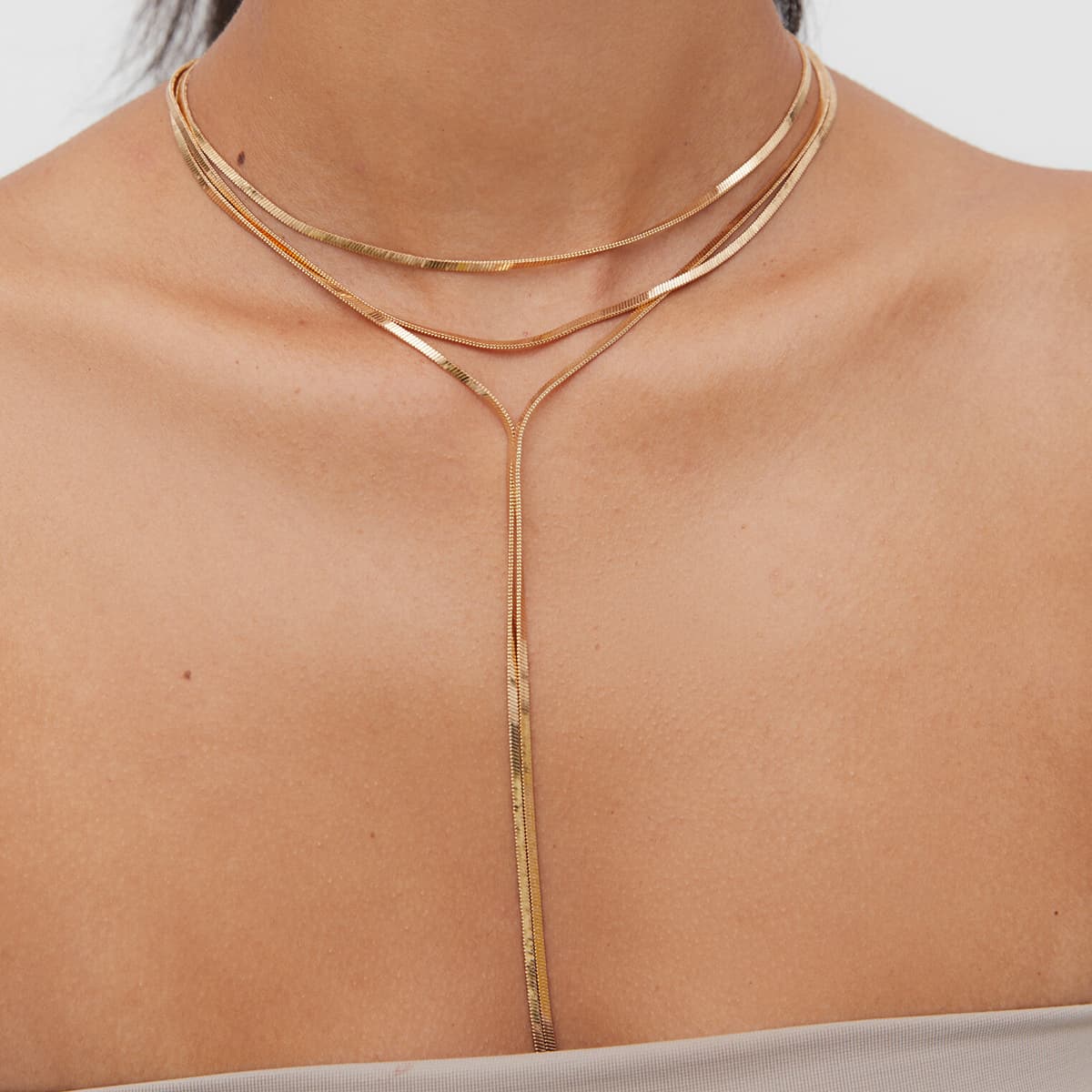 Layered Snake Chain Necklace