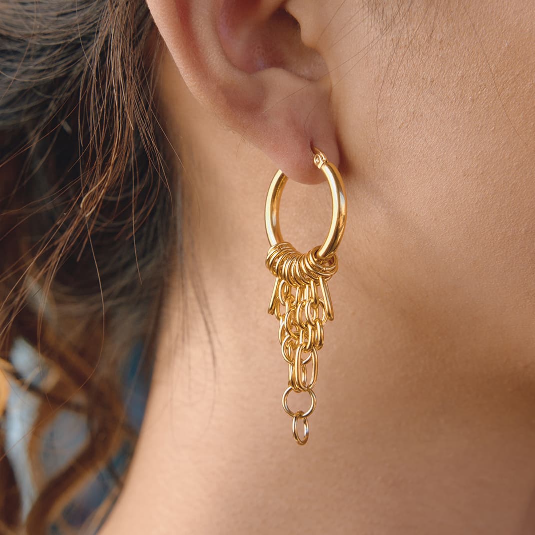 Chain Tassel Earrings