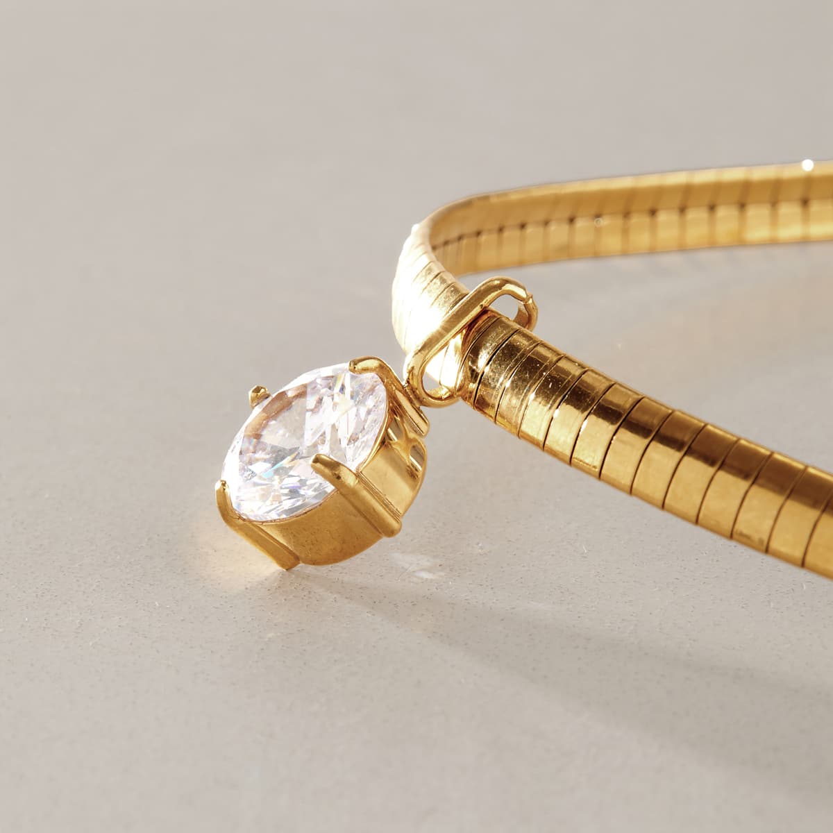 Round Zircon Choker