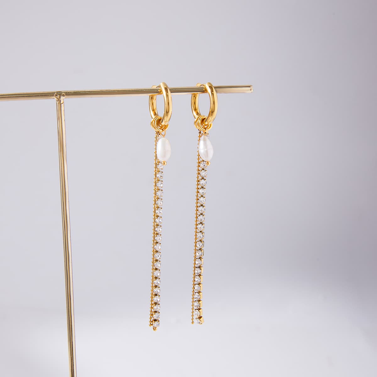 Crystal Pearl Earrings