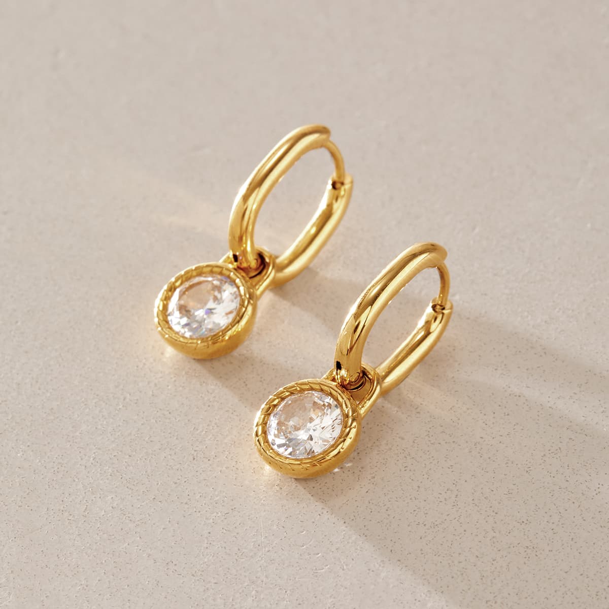 Zircon Threaded Earrings
