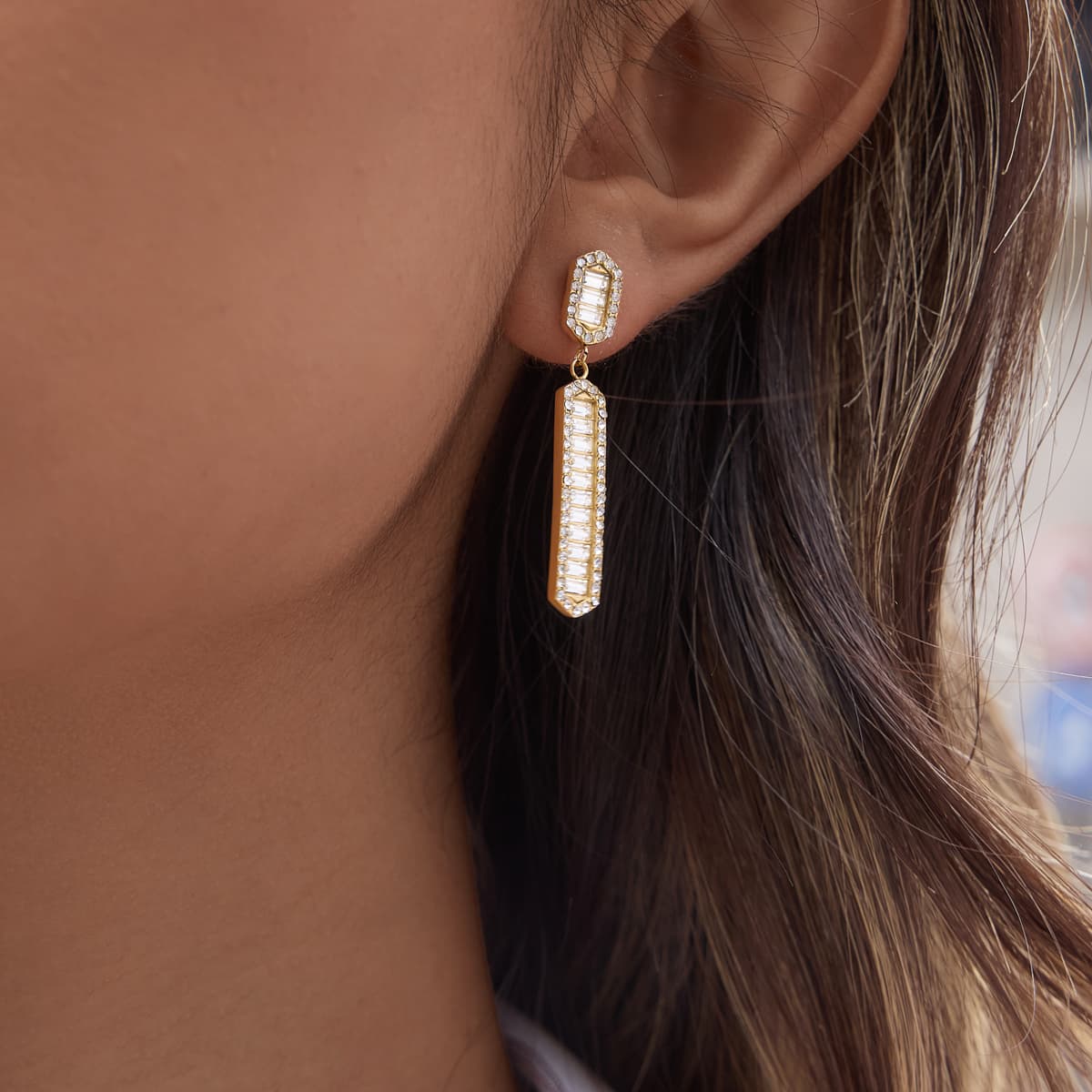 Hexagon Earrings
