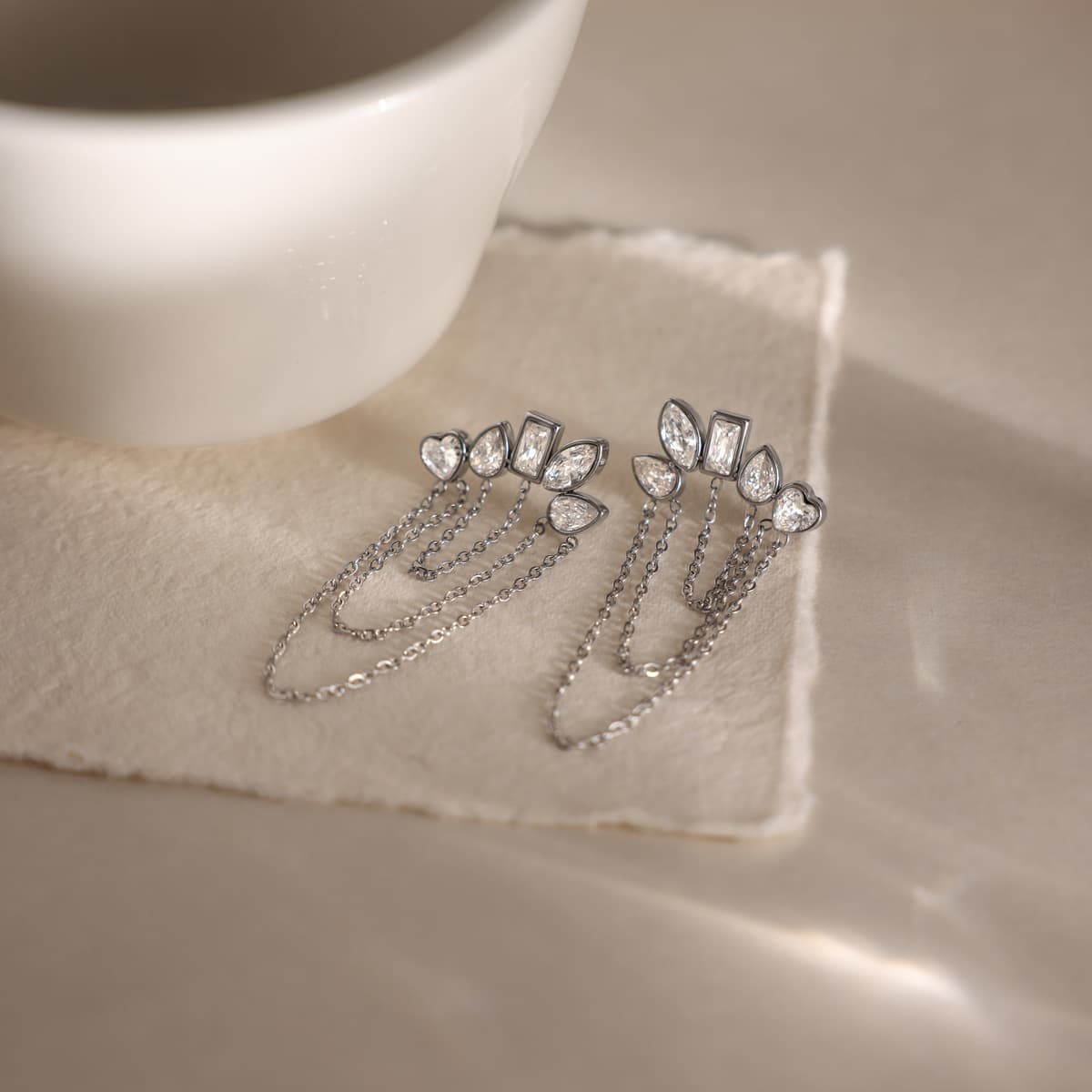 Layered Chain Earrings